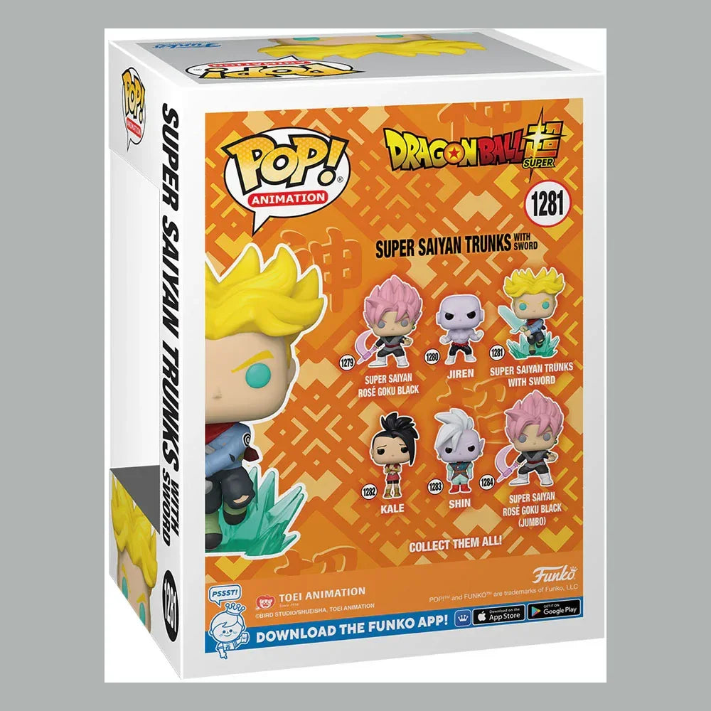 Dragon Ball Super POP! Animation Vinyl Figur SS Trunks med Svärd 9 cm Funko