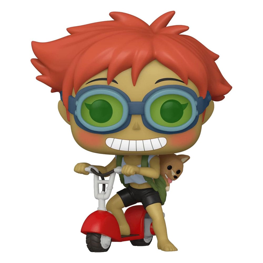 Cowboy Bebop POP! Animation Figur Edward på Scooter med Ein 9 cm