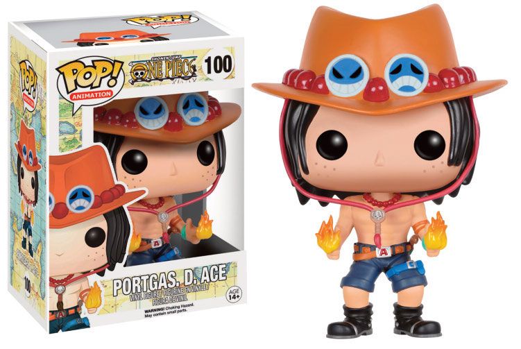 One Piece POP Television Figur Portgas D. Ace 9 cm Funko