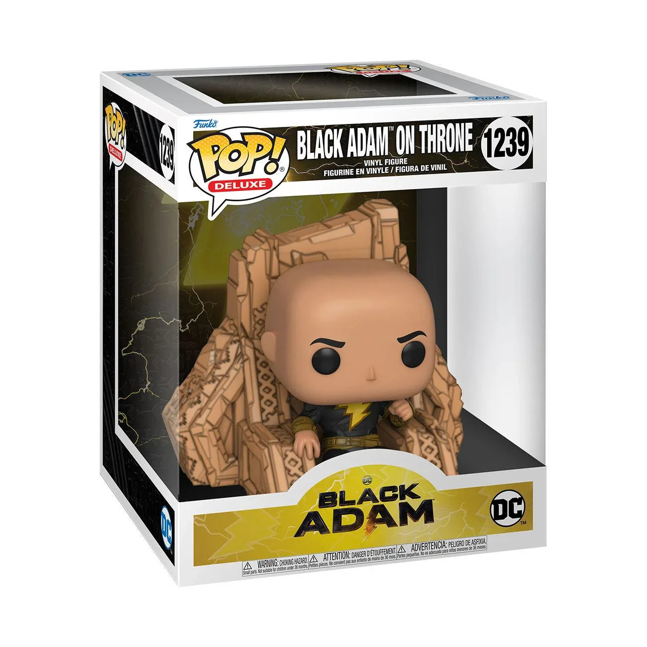Black Adam POP Deluxe Figur - Black Adam på Tron 9 cm Funko