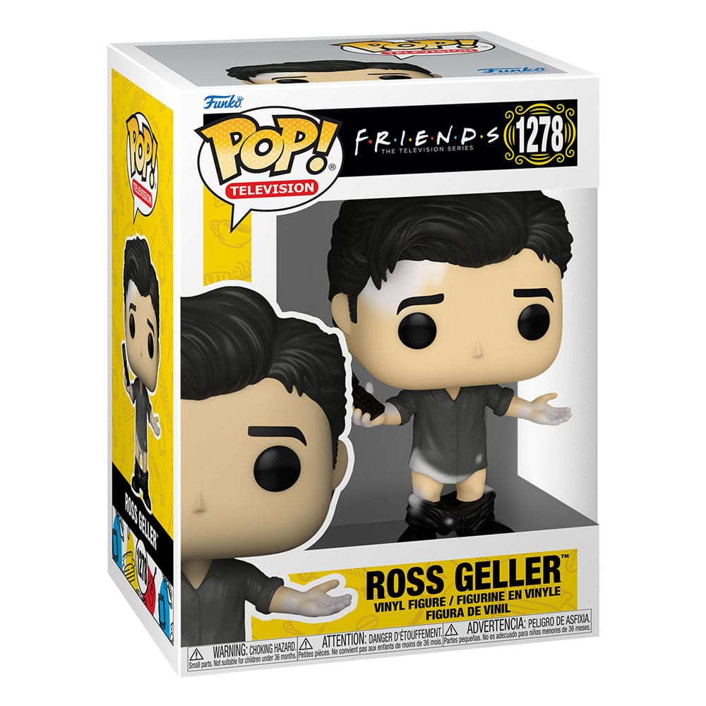 Friends POP! TV Vinyl Figur Ross med Läderbyxor 9 cm Funko