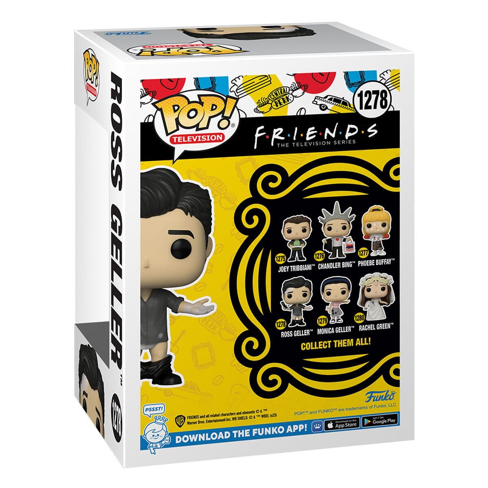 Friends POP! TV Vinyl Figur Ross med Läderbyxor 9 cm Funko