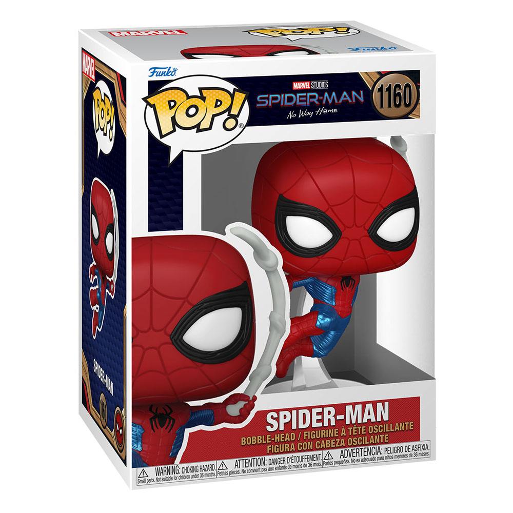 Spider-Man: No Way Home POP! Marvel Vinyl Figur Spider-Man Finale Kostym 9 cm Funko