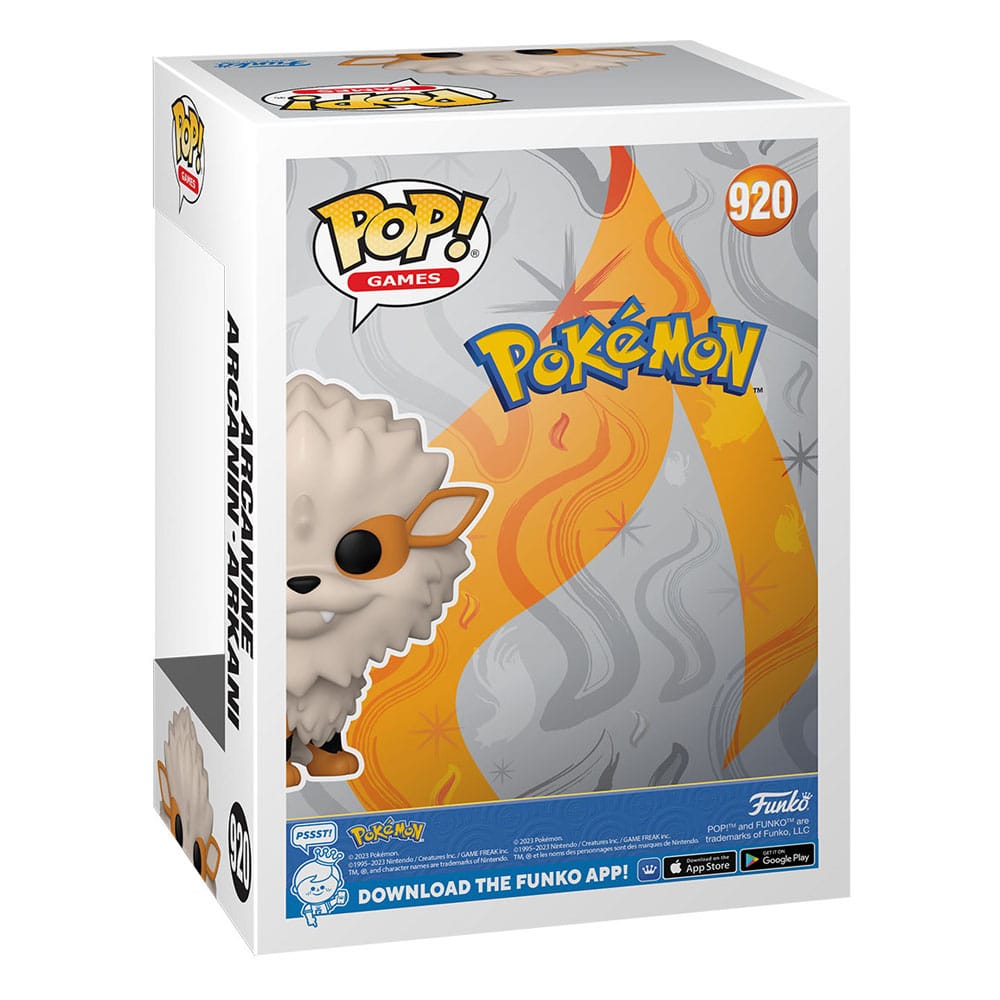 Pokémon POP! Games Figur Arcanine (EMEA) 9 cm Funko