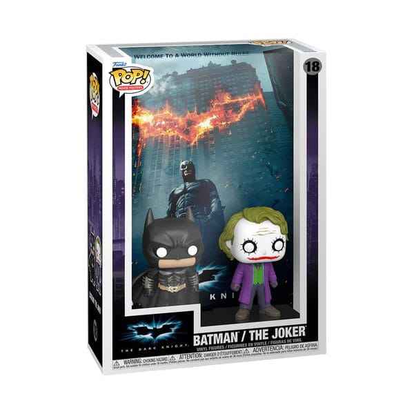 DC POP! Filmaffisch & Figur The Dark Knight 9 cm
