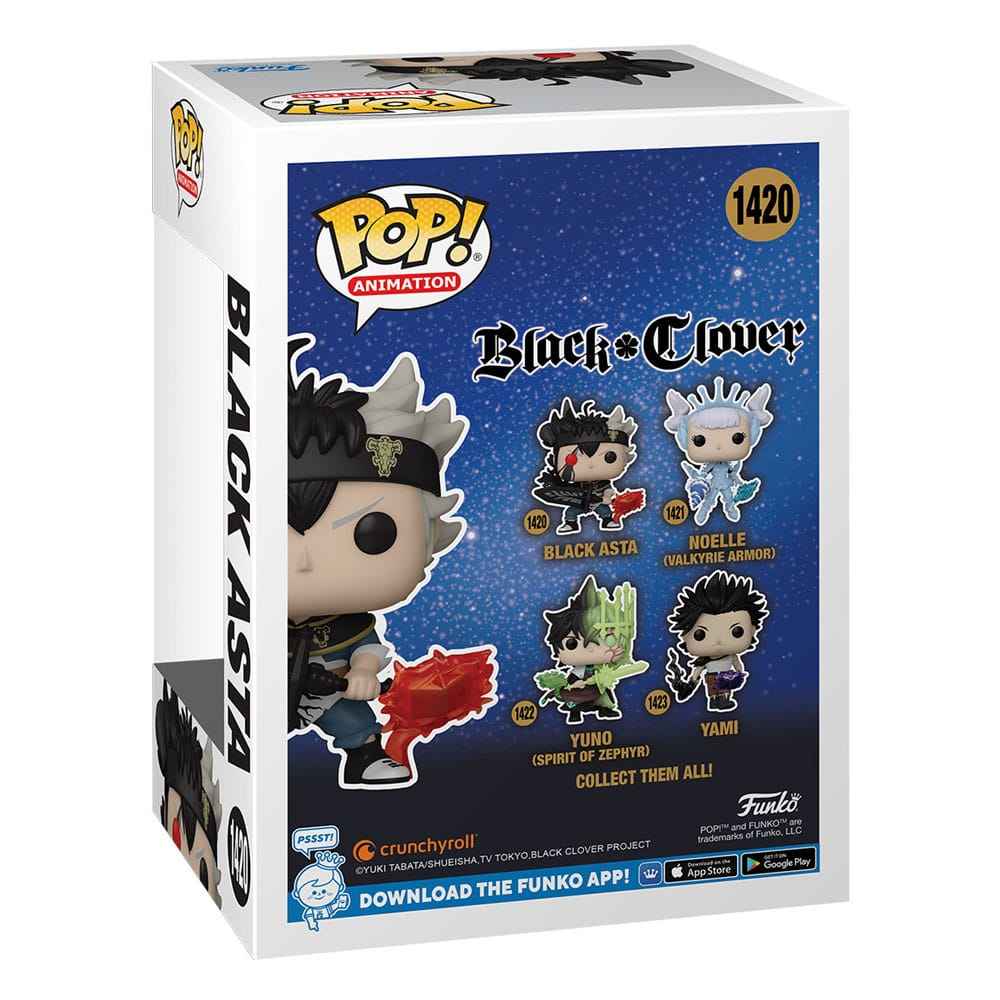 Black Clover POP! Animation Figur Svart Asta 9 cm