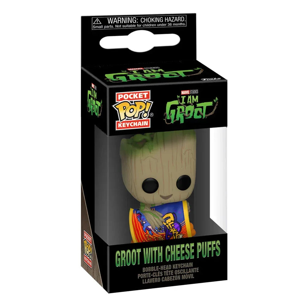 I Am Groot POP! Vinyl Nyckelrings 4 cm Groot med ostbollar Display (12) Funko