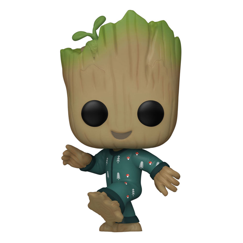I Am Groot POP! Vinyl Figur Groot PJs (dansande) 9 cm Funko