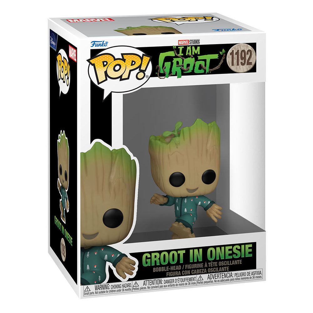I Am Groot POP! Vinyl Figur Groot PJs (dansande) 9 cm Funko