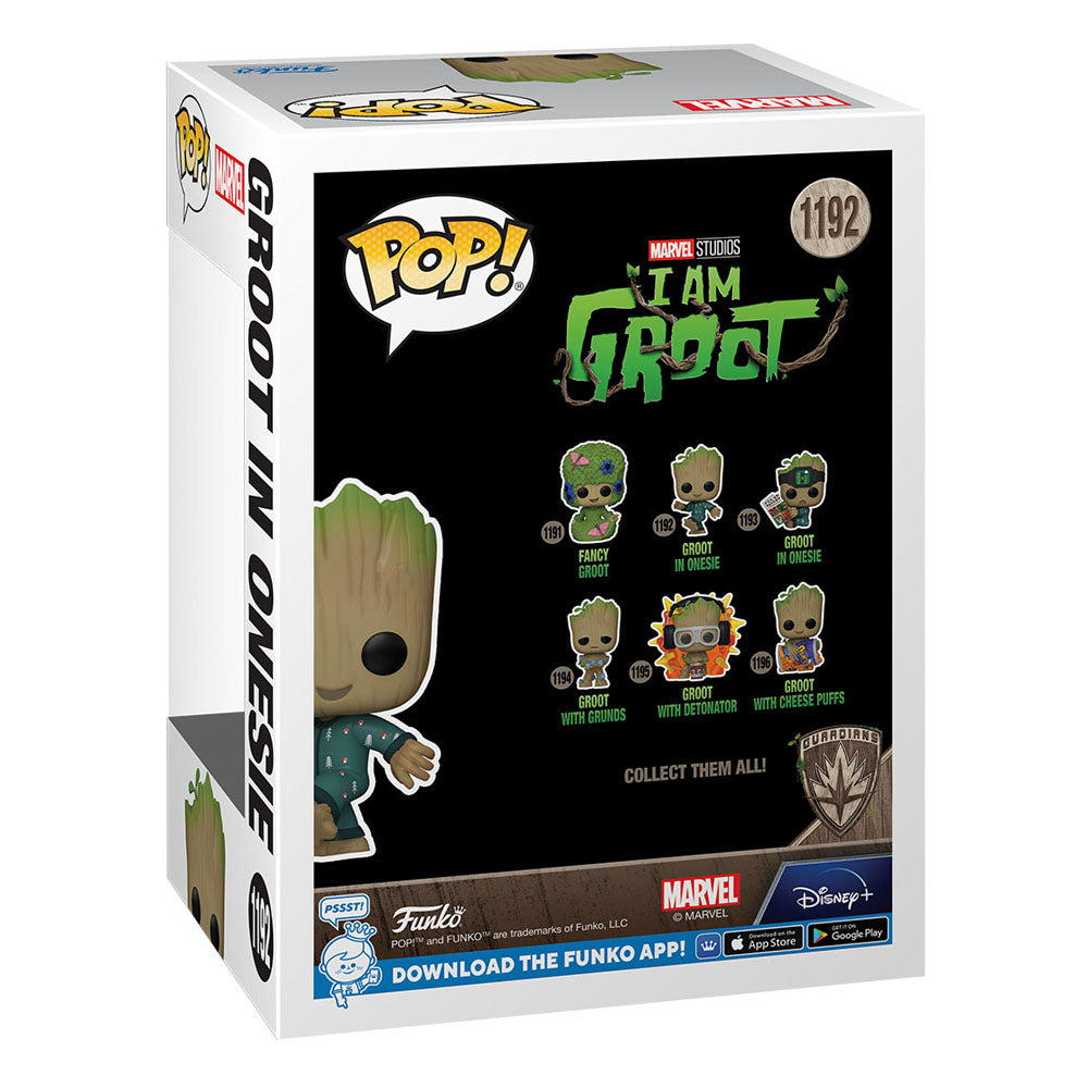 I Am Groot POP! Vinyl Figur Groot PJs (dansande) 9 cm Funko
