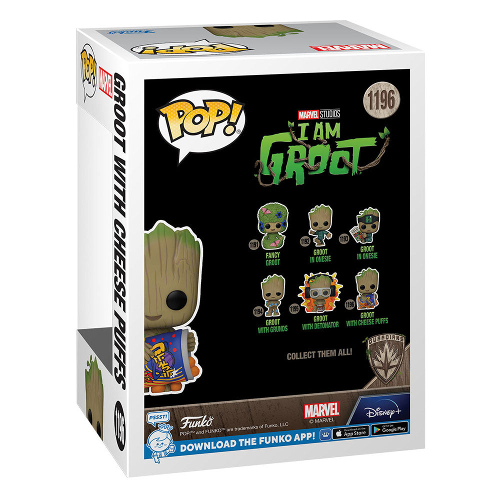 I Am Groot POP! Figur Groot w/Cheese Puffs 9 cm Funko