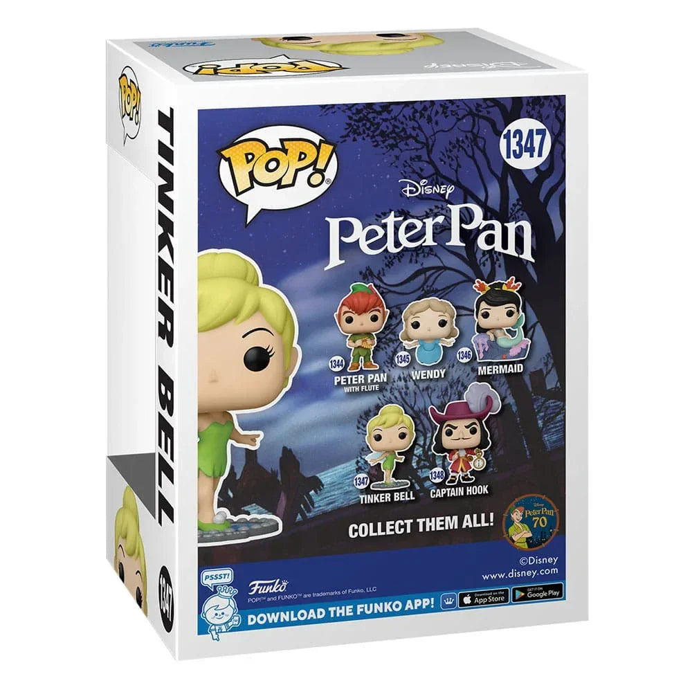 Peter Pan 70-årsjubileum POP! Disney Figur Tink på spegel 9 cm Funko