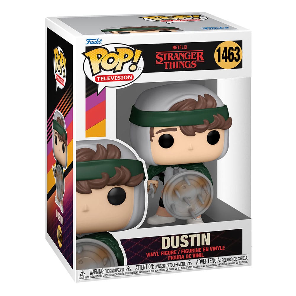 Stranger Things POP! TV Figur Hunter Dustin med Sköld 9 cm Funko