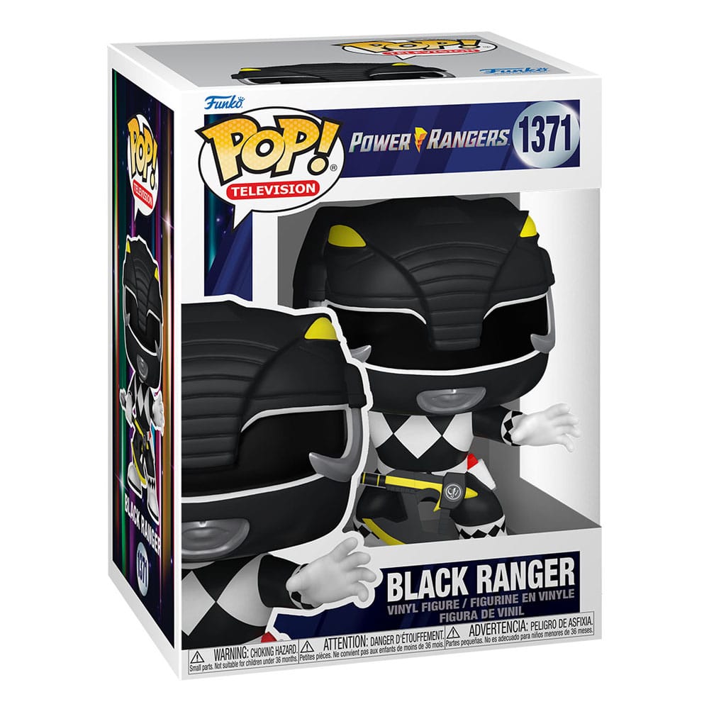 Power Rangers 30th POP! TV Vinyl Figur Black Ranger 9 cm Funko
