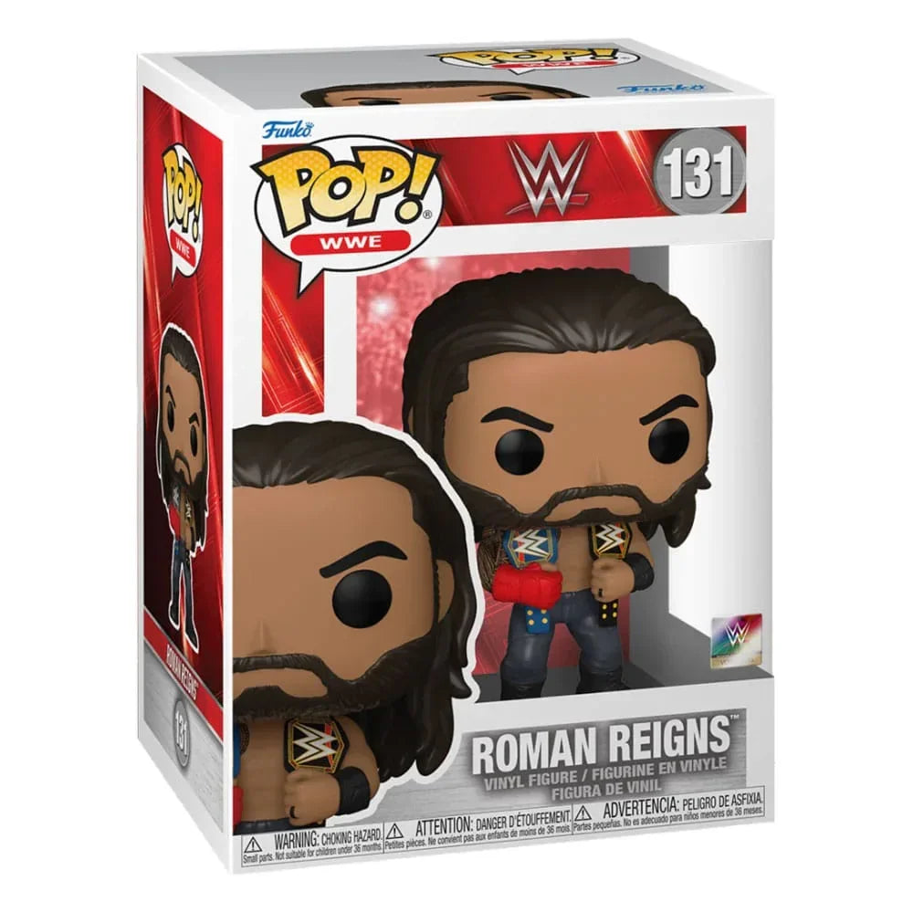 WWE POP! Figur Roman Reigns w/Belts 9 cm Funko