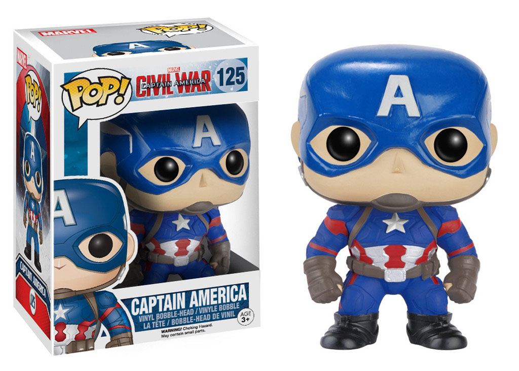 Captain America Civil War POP! Vinyl Bobble-Head 10 cm Funko