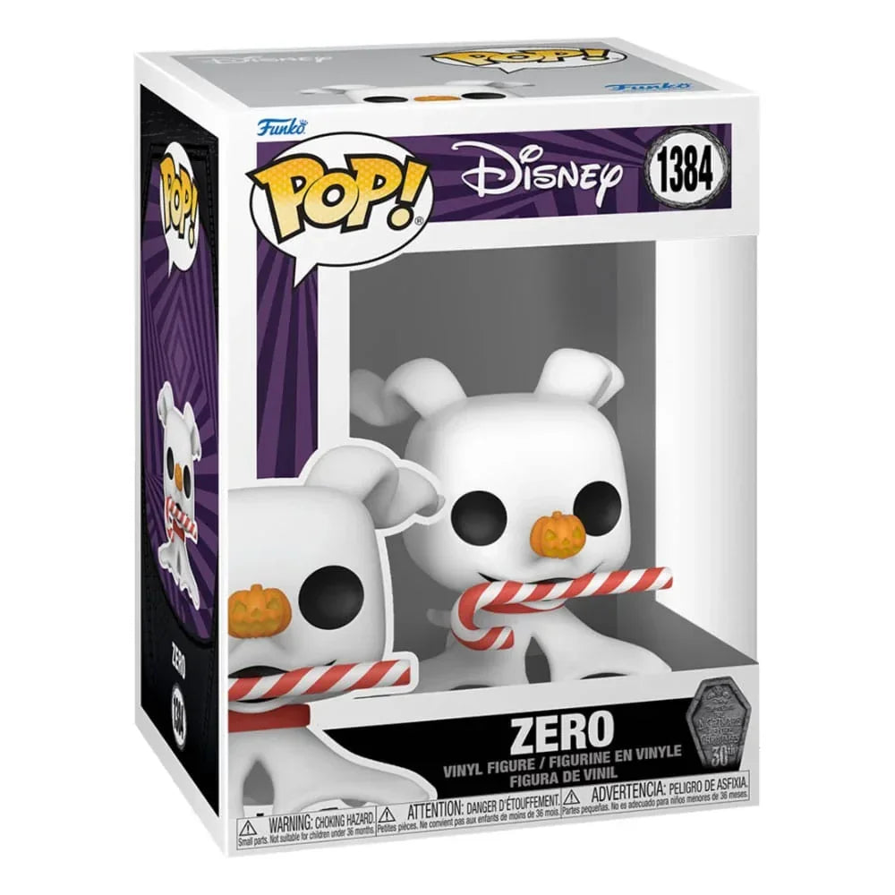 Nightmare before Christmas 30th POP! Disney Figur Zero w/Candy Cane 9 cm Funko
