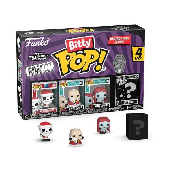 Marerittet Före Jul Bitty POP! Figur 4-Pack Santa Jack 2,5 cm Funko