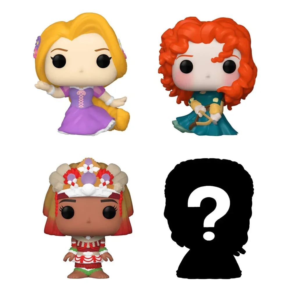 Disney Princesses Bitty POP! Figur 4-Pack Rapunzel 2,5 cm Funko