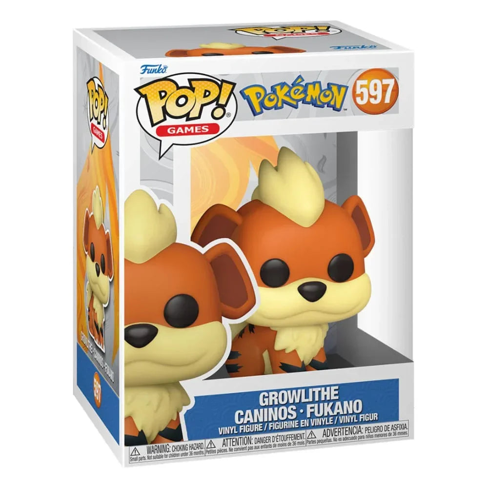 Pokémon POP! Games Figur Growlithe (EMEA) 9 cm Funko