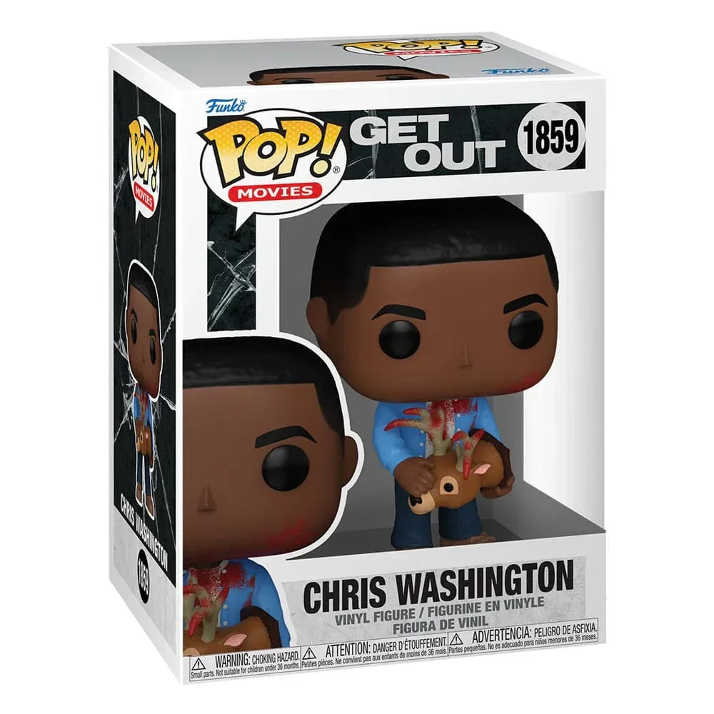 Jordan Peele POP! Movies Vinyl Figure Get Out - Chris Washington med Hjort Funko