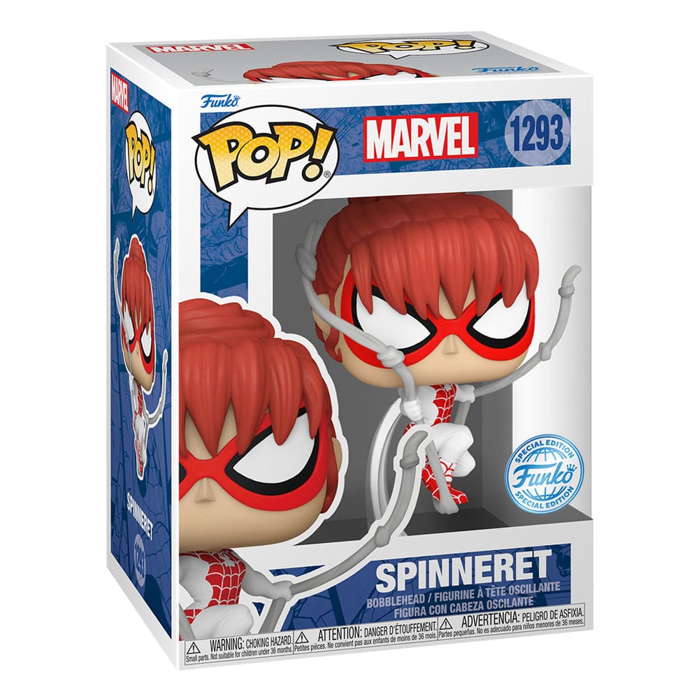 Spider-Man POP! Marvel Vinyl Figur Spinneret 9 cm Funko