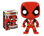 Marvel Comics POP! Vinyl Bobble-Huvud Deadpool med Två Svärd 10 cm Funko