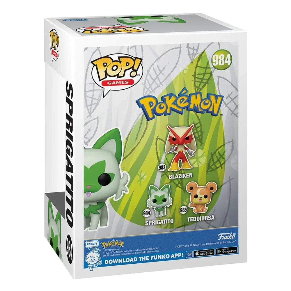 Pokemon POP! Games Figur Sprigatito (EMEA) 9 cm - Samlarfigur Funko