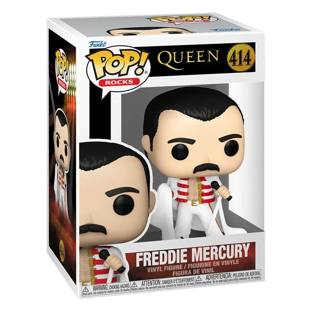 Queen POP! Rocks Figur Freddie Mercury med Cape 9 cm Funko