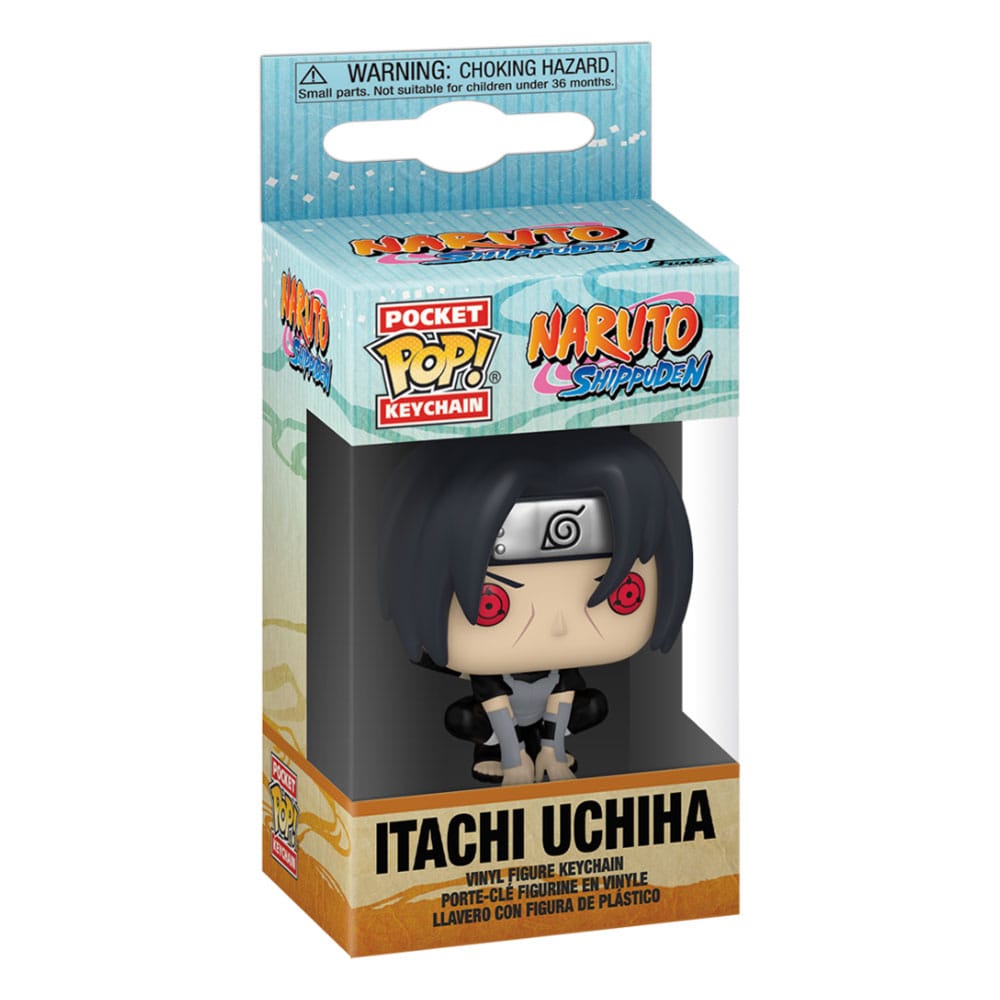 Naruto Pocket POP! Vinyl Nyckelringar 4 cm Itachi Uchiha (Moonlit) Display Funko