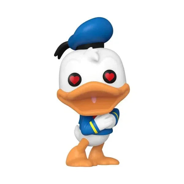Disney 90-årsjubileum POP Figur Donald Duck (Hjärta Ögon) 9 cm Funko