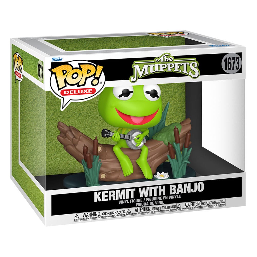 The Muppets POP! Deluxe Figur Kermit med Banjo 9 cm Funko