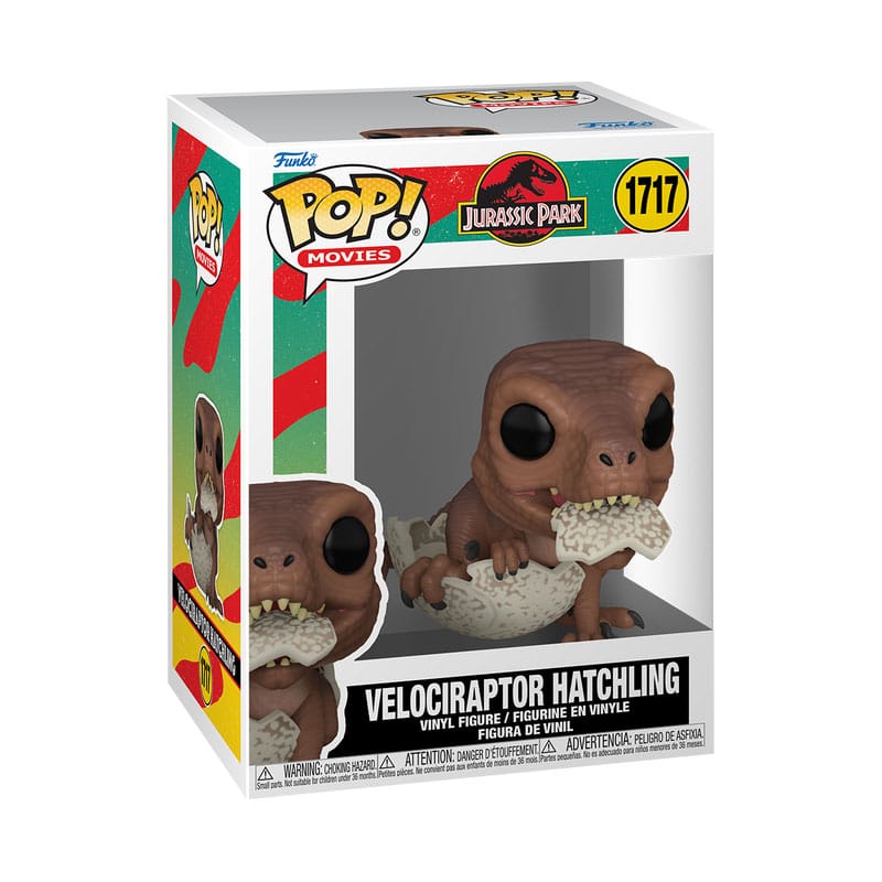Jurassic Park Hatchling Velociraptor POP! Vinyl Figur 9 cm Funko