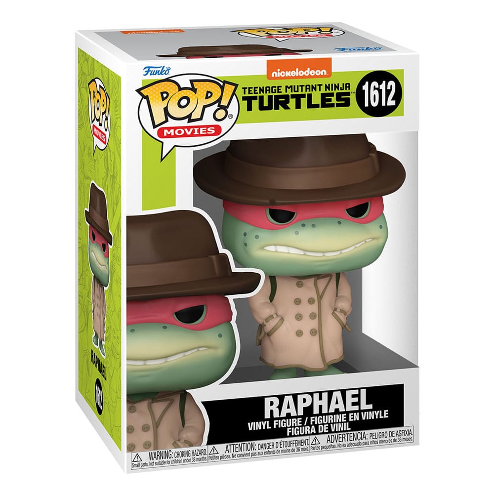 Teenage Mutant Ninja Turtles POP! Figur Raphael med Kappa & Hatt 9 cm Funko