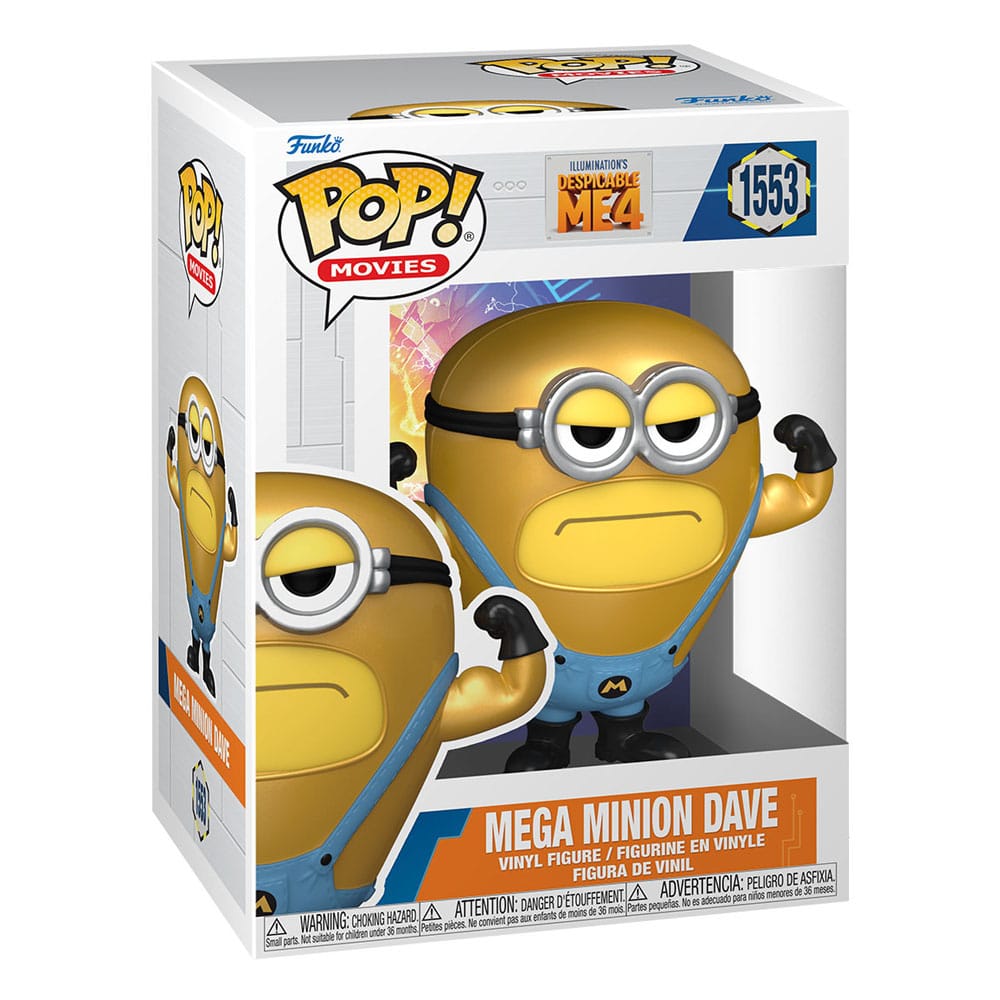 Despicable Me 4 POP! Movies Vinylfigur Super Dave 9 cm Funko