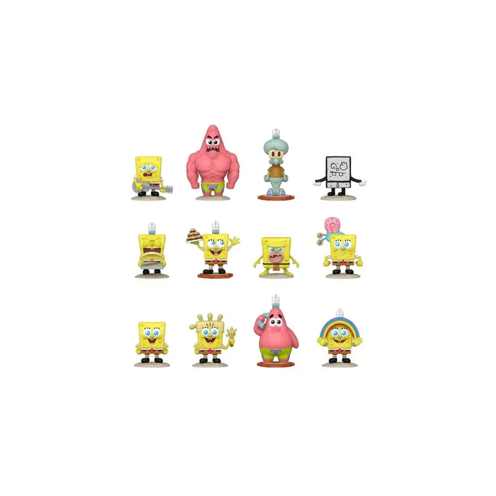 Svampbob Fyrkant Mini Actionfigurer 25-årsjubileum 5 cm Display (12) Funko