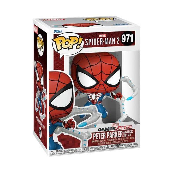 Spider-Man 2 POP! Vinyl Figur Peter Parker Kostym 9 cm Funko