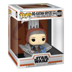 Star Wars: The Mandalorian POP! Deluxe Vinyl Figur Bo Katan med Tron 9 cm Funko