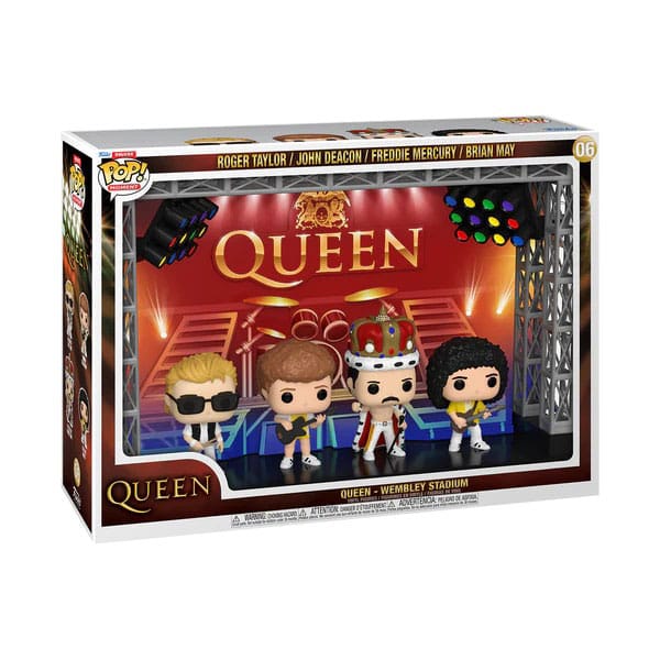 Queen POP Moments Deluxe Figurer 4-Pack Wembley Stadium Funko