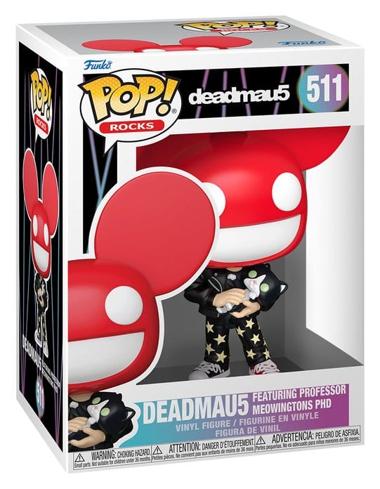 Deadmau5 POP! Rocks Figur Deadmau5 med Katt 9 cm