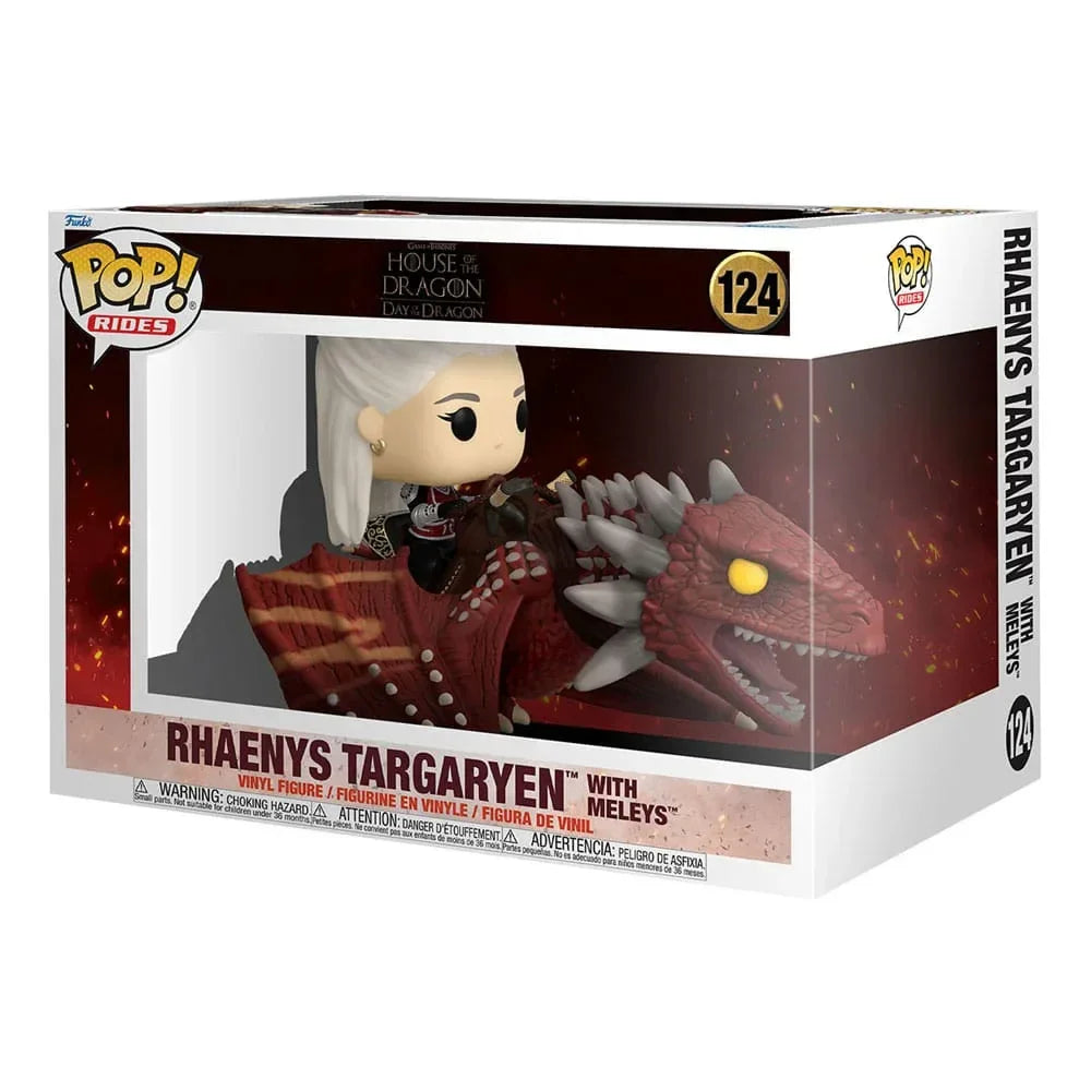 House of the Dragon POP! Rides Deluxe Vinyl Rhaenys Targaryen med Meleys 9 cm Funko