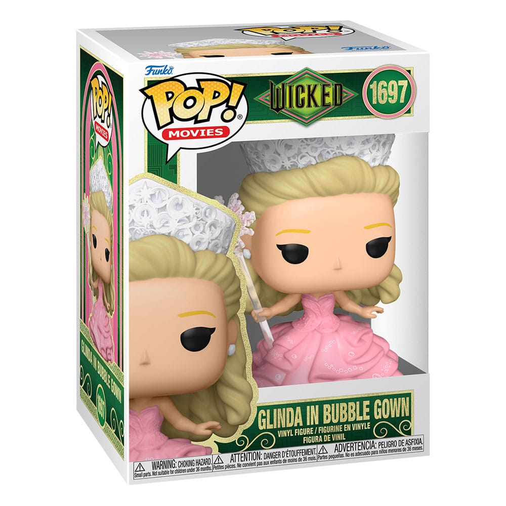 Wicked POP Movies Figur Glinda (Bubble Gown) 9 cm Funko
