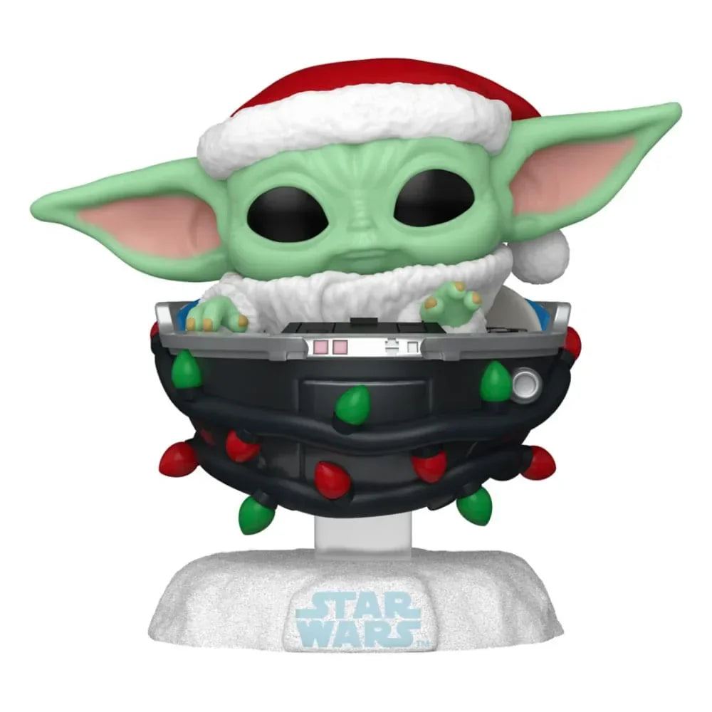 Star Wars: Mandalorian POP! Vinyl Figur Holiday Grogu Pram 9 cm funko