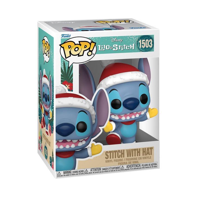 Disney POP Figur Holiday Stitch med Hatt 9 cm Funko