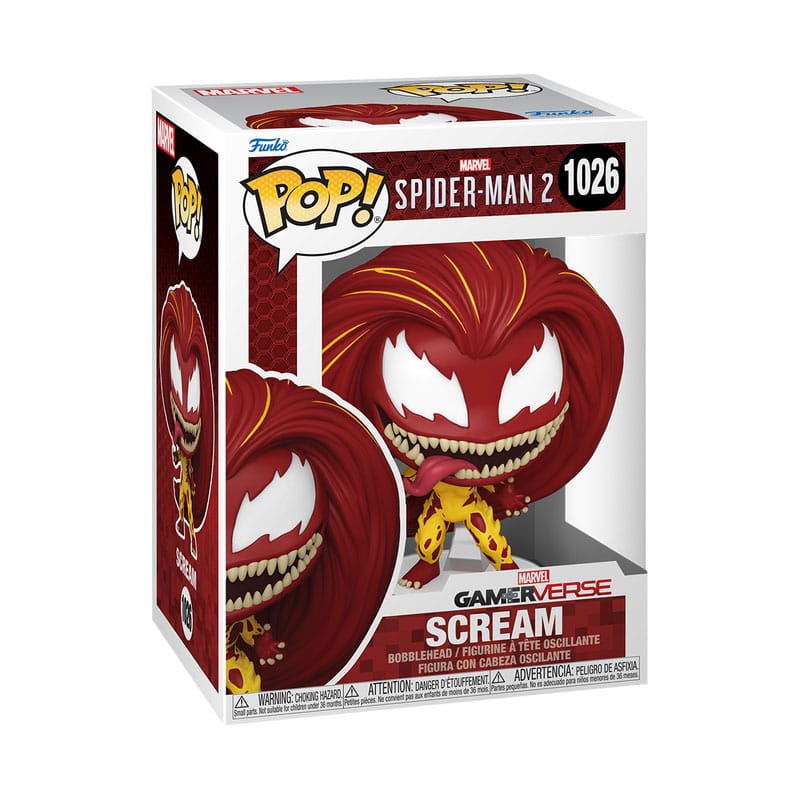 Spiderman 2 POP! Games Vinyl Figur Scream 9 cm Funko