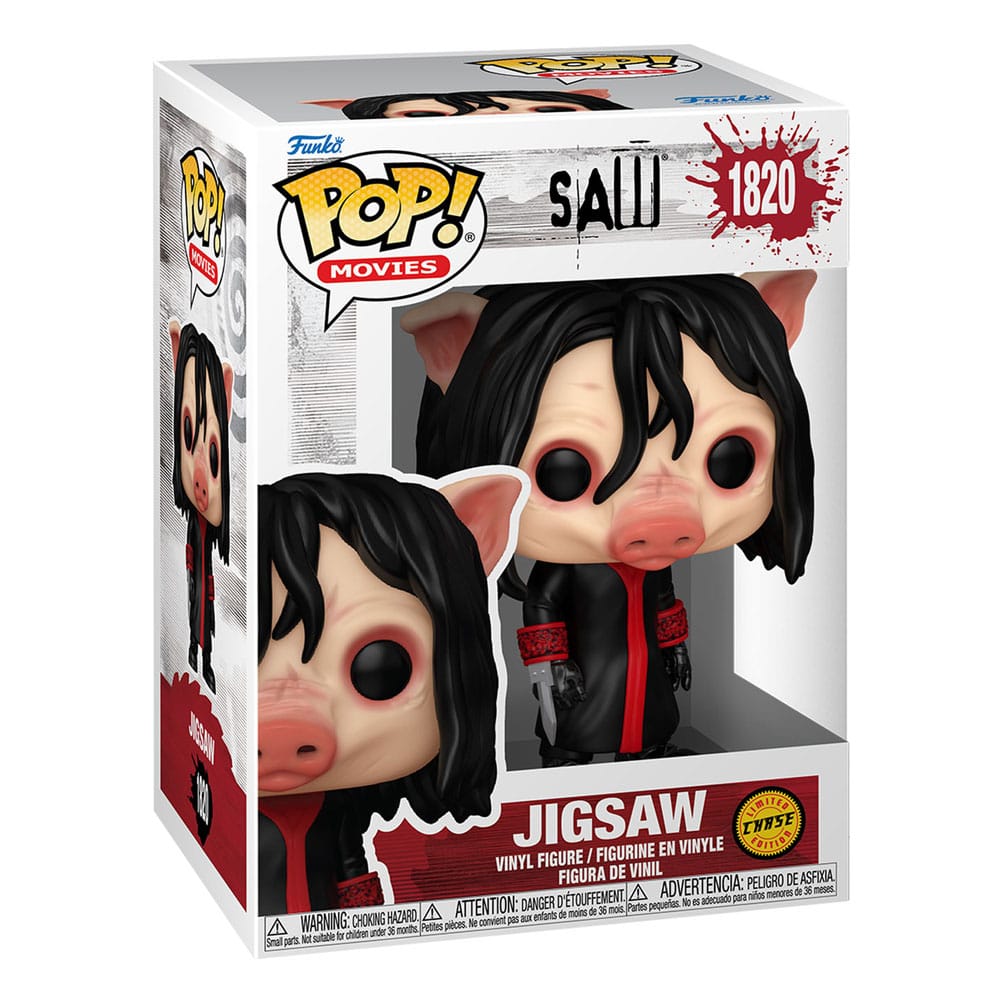 Saw POP! Movies Figur Jigsaw med Chase 9 cm Assortiment (6) Funko