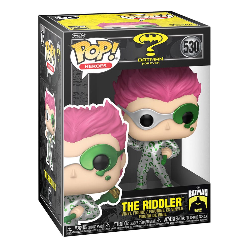 Batman 85th Anniversary POP! Movies Vinyl Figur Figur The Riddler (MT) 9 cm Funko