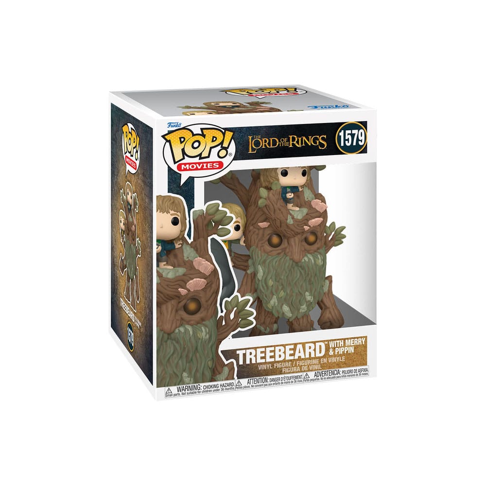 The Lord of the Rings Super Sized POP! Animation Vinyl Figure Treebeard with Merry & Pippin 15 cm