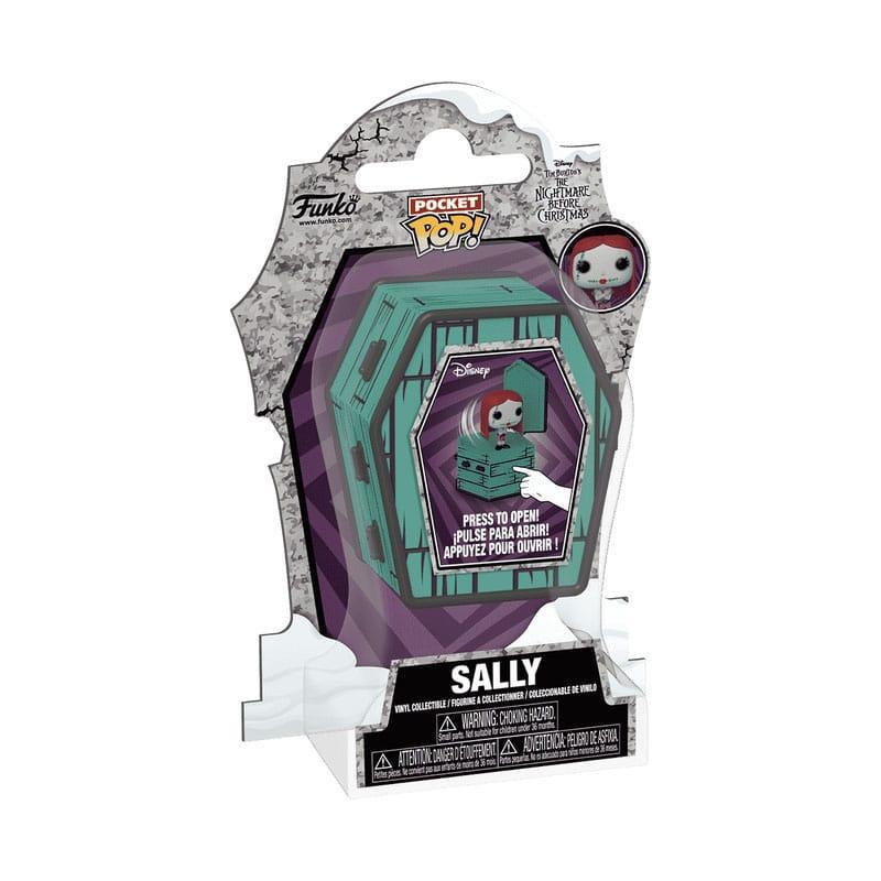 The Nightmare Before Christmas Coffin Pocket POP! Figur Sally Sewing 6 cm Funko