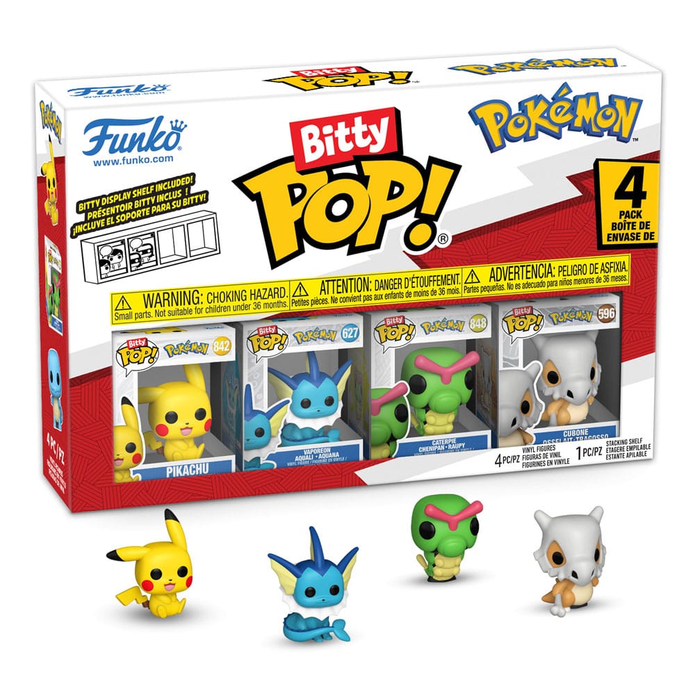 Pokémon Bitty POP! Figur 4-Pack Series 1 - Mini Vinyl Figurer Funko